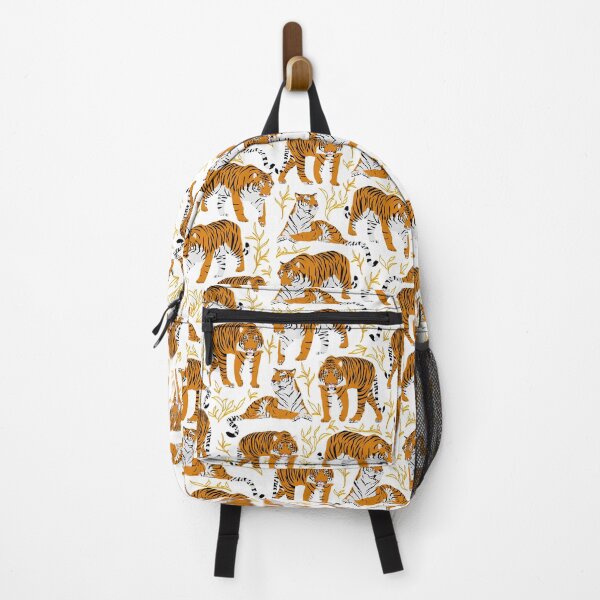 Item preview, Bengal tiger pattern with plants designed and sold by CiniArt.