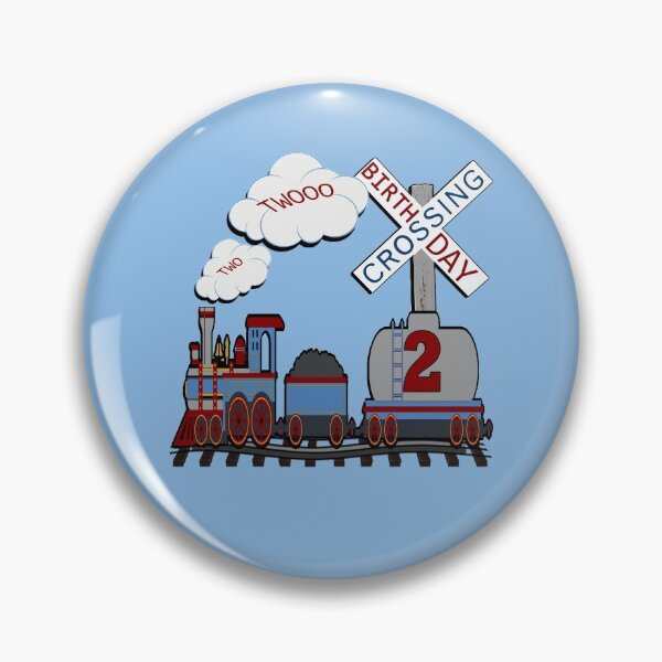 Item preview, Birthday 2 Year Old Railroad Crossing Design Train designed and sold by Cute & Sassy Custom Gifting Boutiques.
