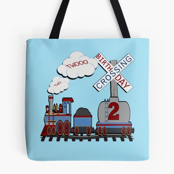 Item preview, Birthday 2 Year Old Railroad Crossing Design Train designed and sold by Cute & Sassy Custom Gifting Boutiques.
