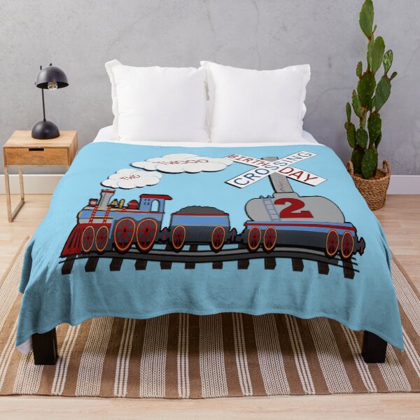 Item preview, Birthday 2 Year Old Railroad Crossing Design Train designed and sold by tamdevo1.