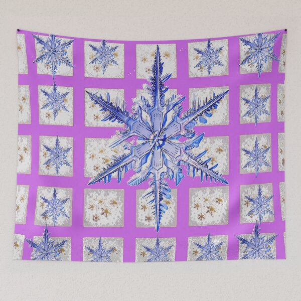 Item preview, DECORATIVE LILAC PURPLE PATTERN SNOWFLAKE ART  designed and sold by sharlesart.