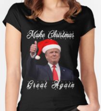 Machen Sie WeihnachtenGreat wieder Donald Trump Shirts Tailliertes Rundhals-Shirt