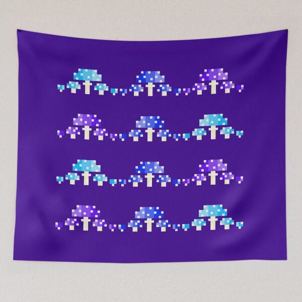 Item preview, Little Pixel Purply Mushrooms designed and sold by rin3d .