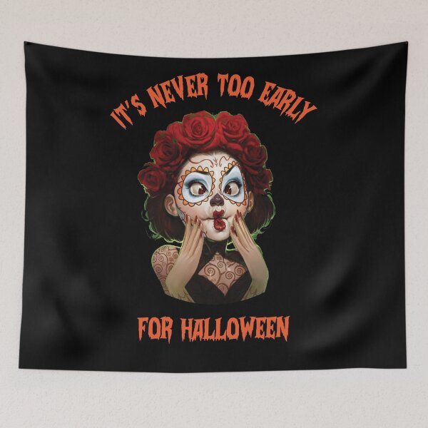 Item preview, Halloween girls makeup Shirt / It's Never Too Early For Halloween Goth Halloween T-Shirt designed and sold by RAKANSHIRTS.