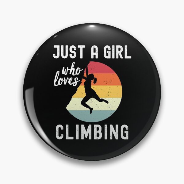 Item preview, Just A Girl Who Loves Climbing designed and sold by geniusshirtsss.