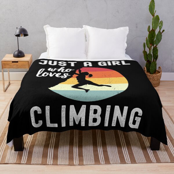Item preview, Just A Girl Who Loves Climbing designed and sold by geniusshirtsss.
