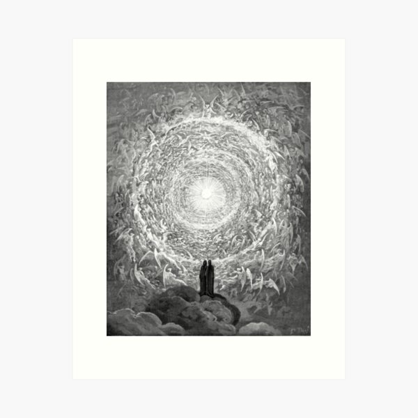 Item preview, High Res Gustave Doré Empyrean in Dante's Paradiso 1890 designed and sold by tiokvadrat.
