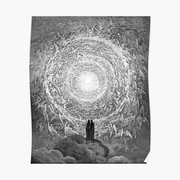 High Res Gustave Doré Empyrean in Dante's Paradiso 1890 Poster