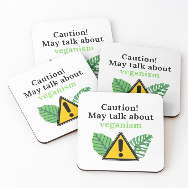 Item preview, Caution! May talk about veganism (leaf ed) designed and sold by Daimonia51.