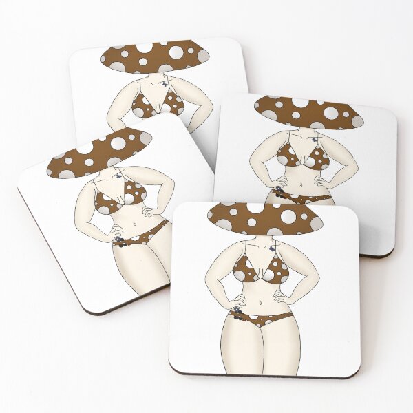 Item preview, brown sexy mushroom lady designed and sold by ErinEG03.