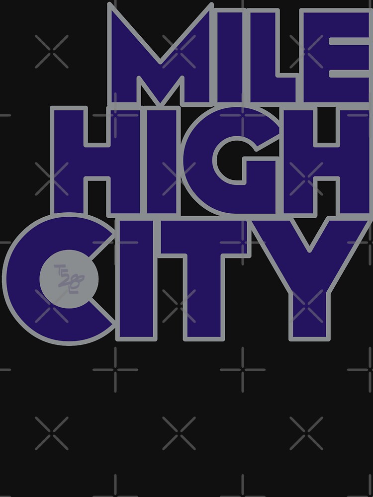Mile High City Typography - Purple & Silver by that5280lady