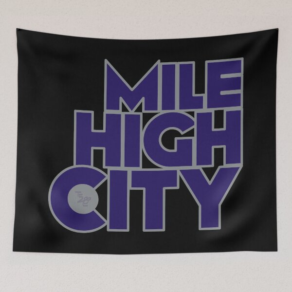 Item preview, Mile High City Typography - Purple & Silver designed and sold by that5280lady.