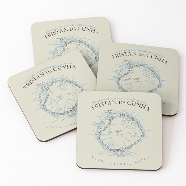 Item preview, Tristan da Cunha - Vintage Map designed and sold by Lidra Zehcnas.