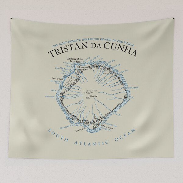 Item preview, Tristan da Cunha - Vintage Map designed and sold by Lidra Zehcnas.