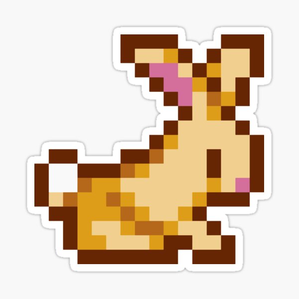 "Stardew Valley Rabbit" Sticker by johnki Redbubble