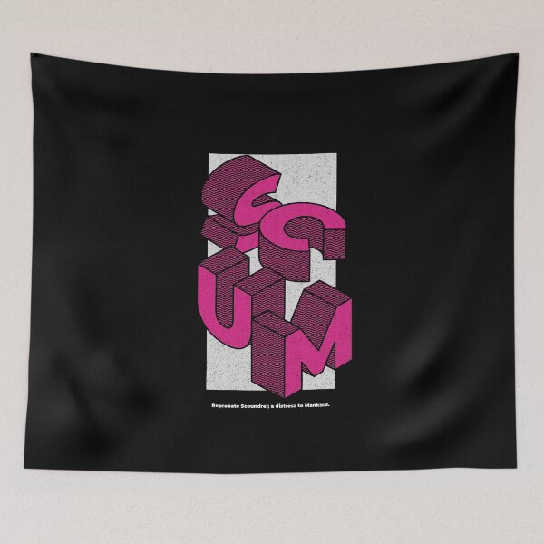 Item preview, Scum - Reprobate Scoundrel; a distress to Mankind (in pink) designed and sold by GagiTees.