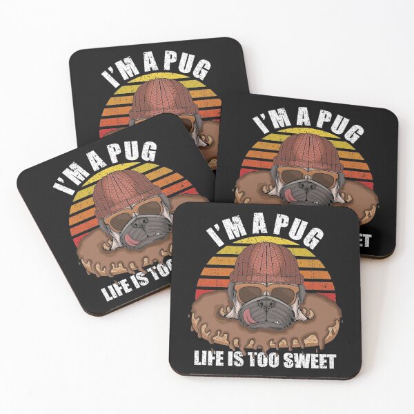 Item preview, I'm A Pug Life Is Too Sweet Retro Vintage Design - National Pug Day designed and sold by AR Studios.