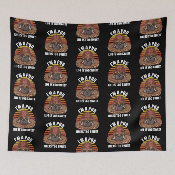 Item preview, I'm A Pug Life Is Too Sweet Retro Vintage Design - National Pug Day designed and sold by AR Studios.