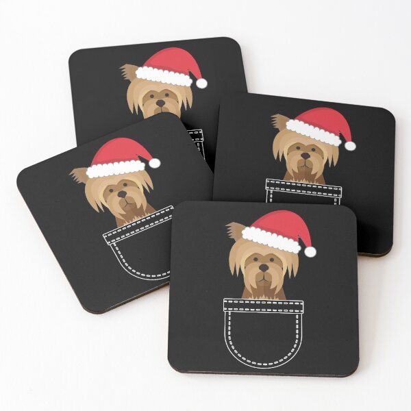 Item preview, Dog in pocket, cute santa claus designed and sold by VGdigital.