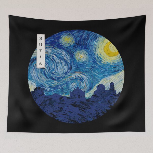 Item preview, Sofia Starry Night Van Gogh Circle designed and sold by DFerraz.