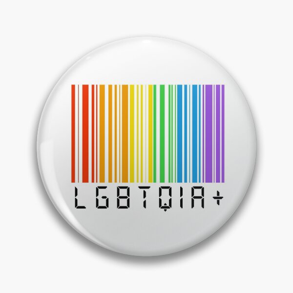Item preview, LGBTQIA+ barcode designed and sold by PegFollyDesigns.