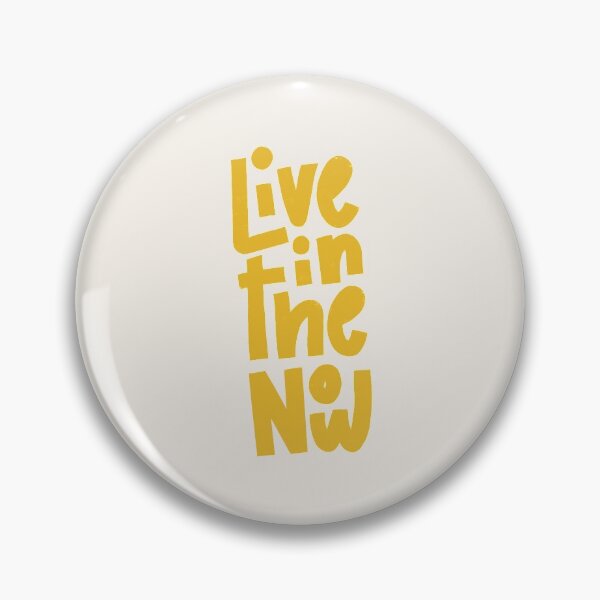 Item preview, Live in the Now Lettering (Yellow) designed and sold by PepAndGrace.