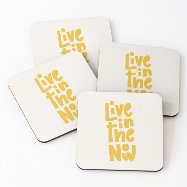 Item preview, Live in the Now Lettering (Yellow) designed and sold by PepAndGrace.