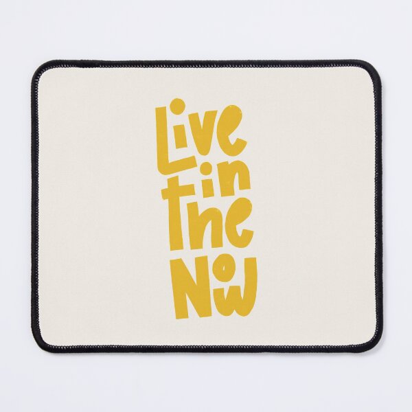 Item preview, Live in the Now Lettering (Yellow) designed and sold by PepAndGrace.