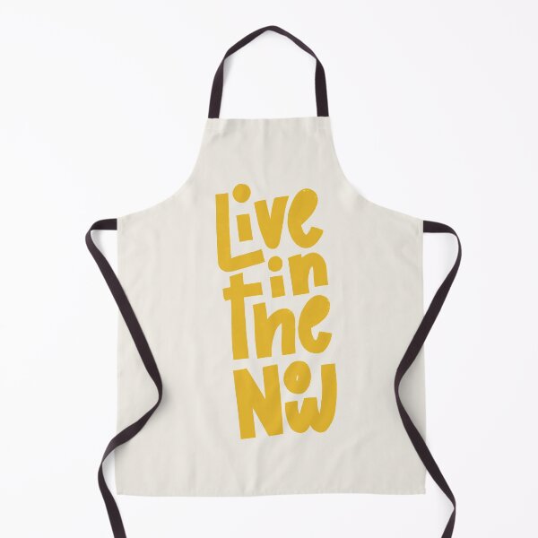 Item preview, Live in the Now Lettering (Yellow) designed and sold by PepAndGrace.