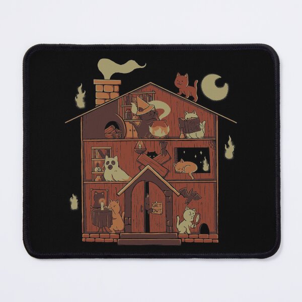 Item preview, Haunted House Cat Ghost Blackmagic by Tobe Fonseca designed and sold by Tobe Fonseca®.