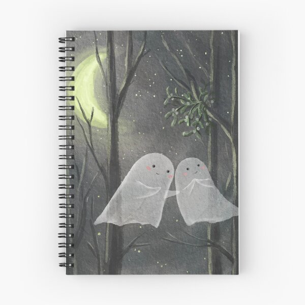 Item preview, Cute ghosts in the moonlight  designed and sold by Anya Illustration Studio.