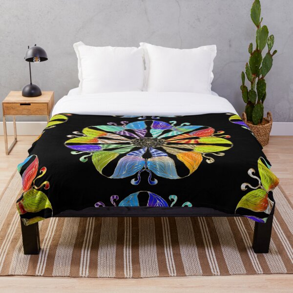 Artikelvorschau, 161_mandala_butterflies_colored_w_brass_metal_outline entworfen und verkauft von KaycysCreations.