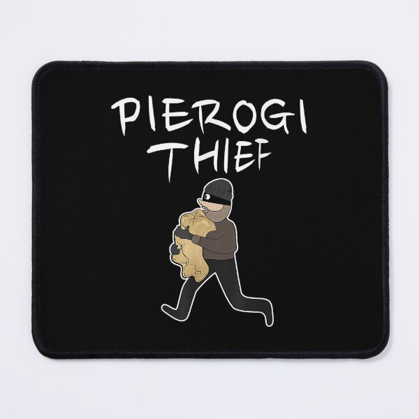 Polish Pierogi Thief Funny Art Dumplings Mouse Pad