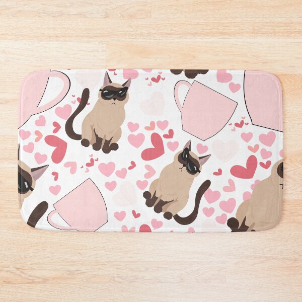 Item preview, Cute Coffee and Cat in Pink Mug designed and sold by Rainbows Rock.