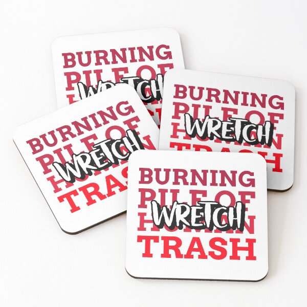 Item preview, WRETCH - BURNING PILE OF HUMAN TRASH designed and sold by GagiTees.