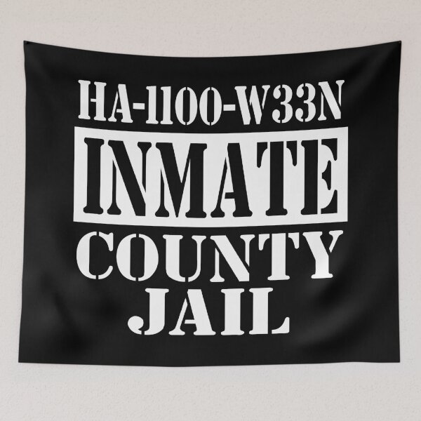 Item preview, Prisoner Inmate County Jail Halloween costume, HA1100W33N Funny Halloween Costume designed and sold by ARTsPlural.