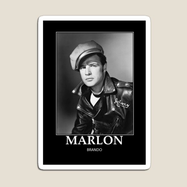 Vista previa del artículo con la obra «Marlon Brando - BW - D64», diseñado y vendido por DecoWords.