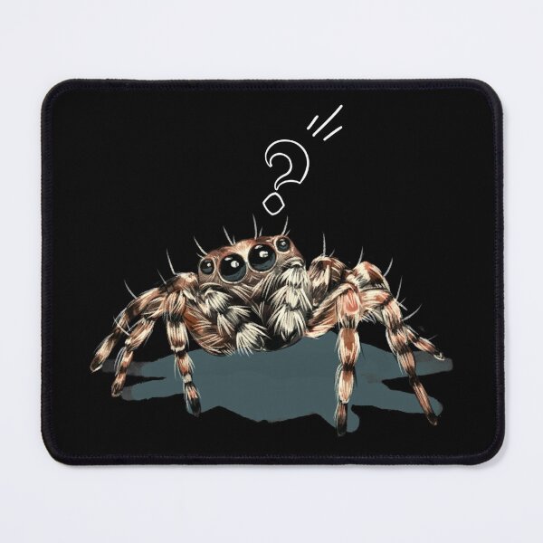 Item preview, Curious Cute friendly cheeky jumping spider pet friend (Marpissa muscosa) designed and sold by AJPaint.