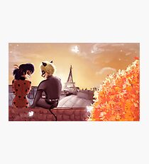 Miraculous Lady bug & Chat Noir Photographic Print
