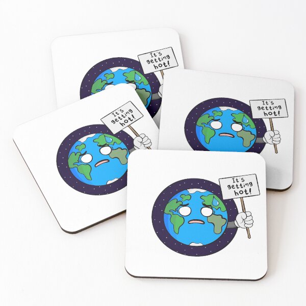 Item preview, Climate change, funny globe, its getting hot. designed and sold by AllkindofShirts.