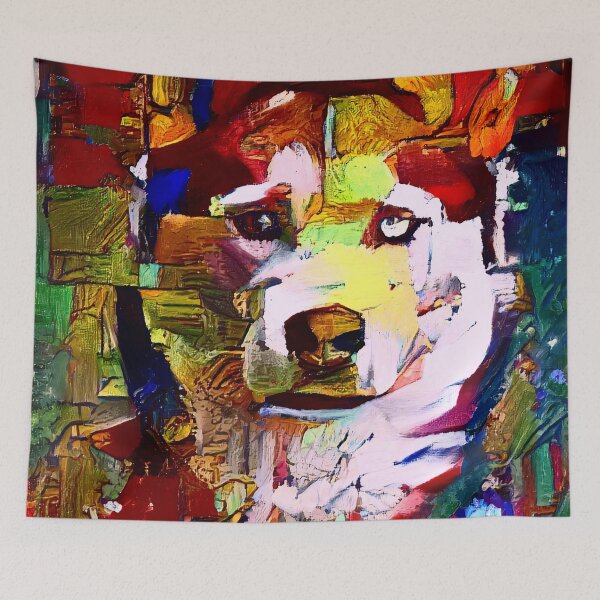 Item preview, Abstract Husky Painting designed and sold by Canavas.