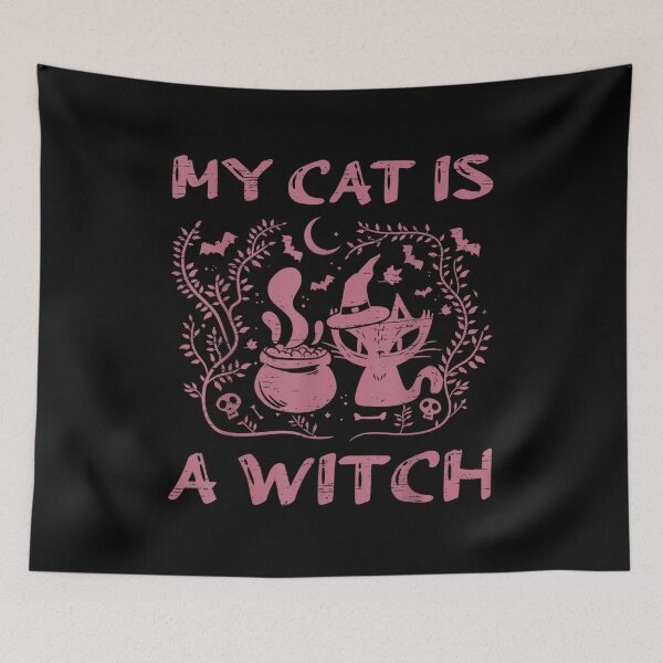 Item preview,  My Cat Witch Spell Curse Trick Treat Cats Halloween designed and sold by olivee79.