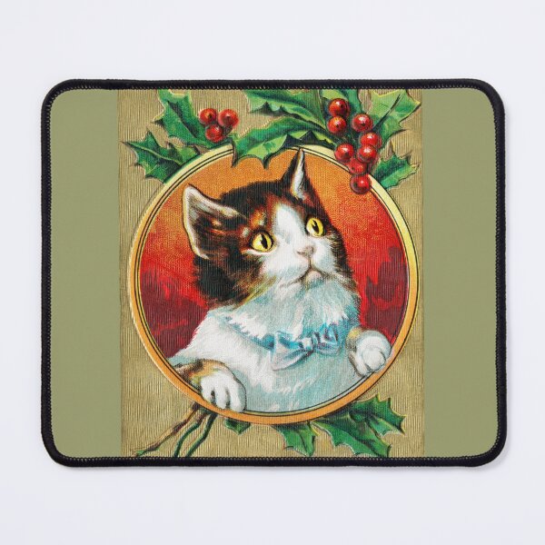 Item preview, Cat Christmas Card, Vintage Christmas Card, 1910 designed and sold by JoesCornerStore.