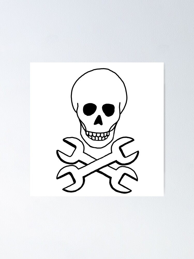 “Skull wrench” Poster by PeppaThePenguin | Redbubble