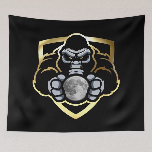 Aperçu de l'œuvre Angry Golden Ape HODL Moon créée et vendue par Yiorgos Designs.