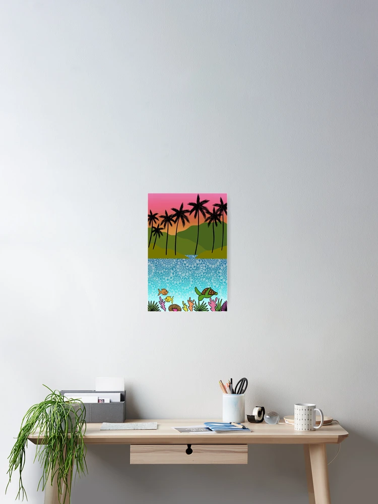 Island Life Zentangle | beach art | ocean art | tropical art