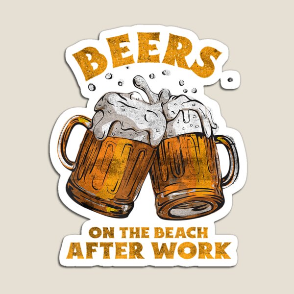 Item preview,  Beers Beach After Work Distressed designed and sold by bonytmrz.