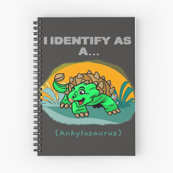 Item preview, I Identify As a Ankylosaurus Funny Dinosaur T-shirts Dinosaur Stickers designed and sold by LMcDs.