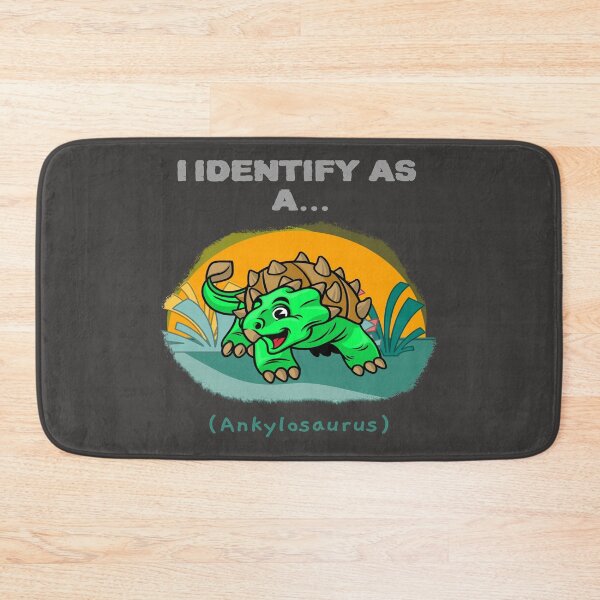 Item preview, I Identify As a Ankylosaurus Funny Dinosaur T-shirts Dinosaur Stickers designed and sold by LMcDs.