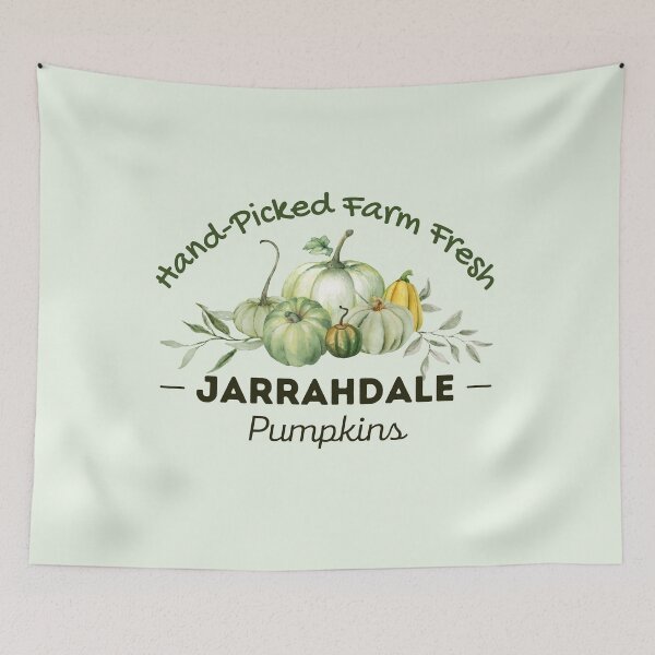 Item preview, Hand Picked Farm Fresh Jarrahdale Pumpkins | Green Watercolor Pumpkin designed and sold by MiaDelelai.